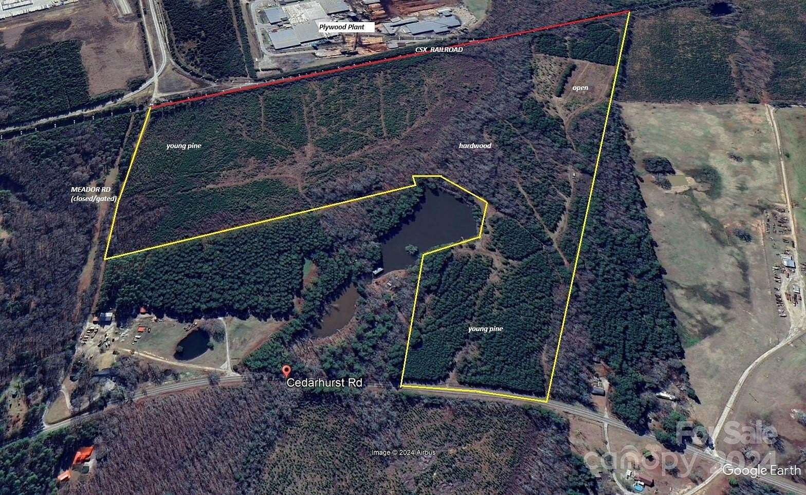 103.551 Acres of Recreational Land for Sale in Chester, South Carolina