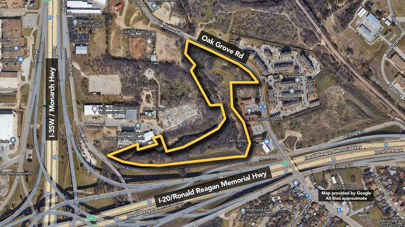 12.61 Acres of Commercial Land for Sale in Fort Worth, Texas