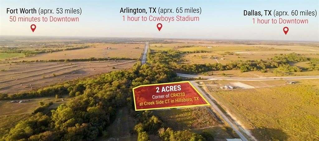 2.012 Acres of Residential Land for Sale in Hillsboro, Texas