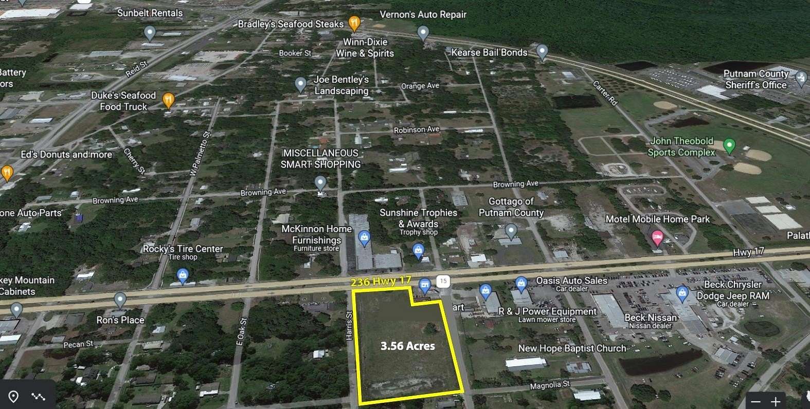 3.56 Acres of Commercial Land for Sale in Palatka, Florida