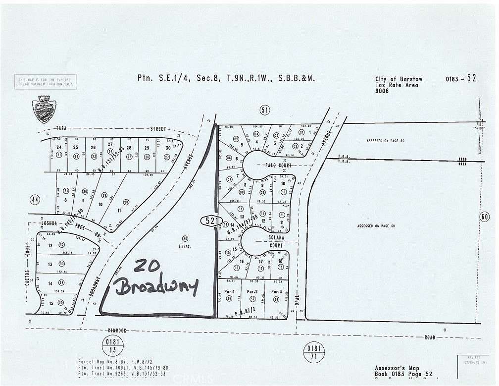 2.77 Acres of Residential Land for Sale in Barstow, California