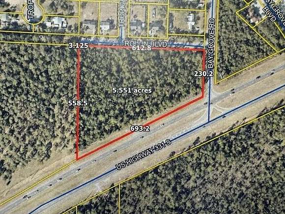 5.29 Acres of Commercial Land for Sale in Freeport, Florida