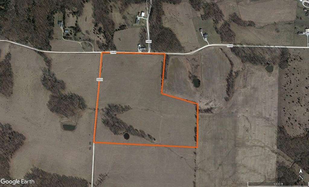 45 Acres of Agricultural Land for Sale in Huntsville, Missouri