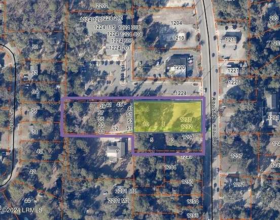 2.25 Acres of Commercial Land for Sale in Beaufort, South Carolina