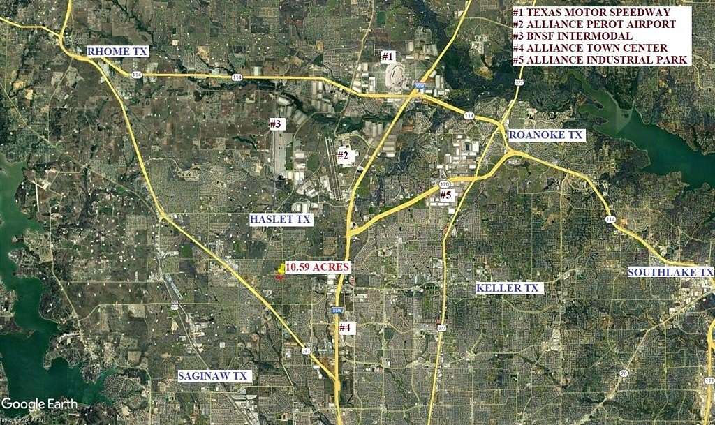 10.59 Acres of Land for Sale in Haslet, Texas