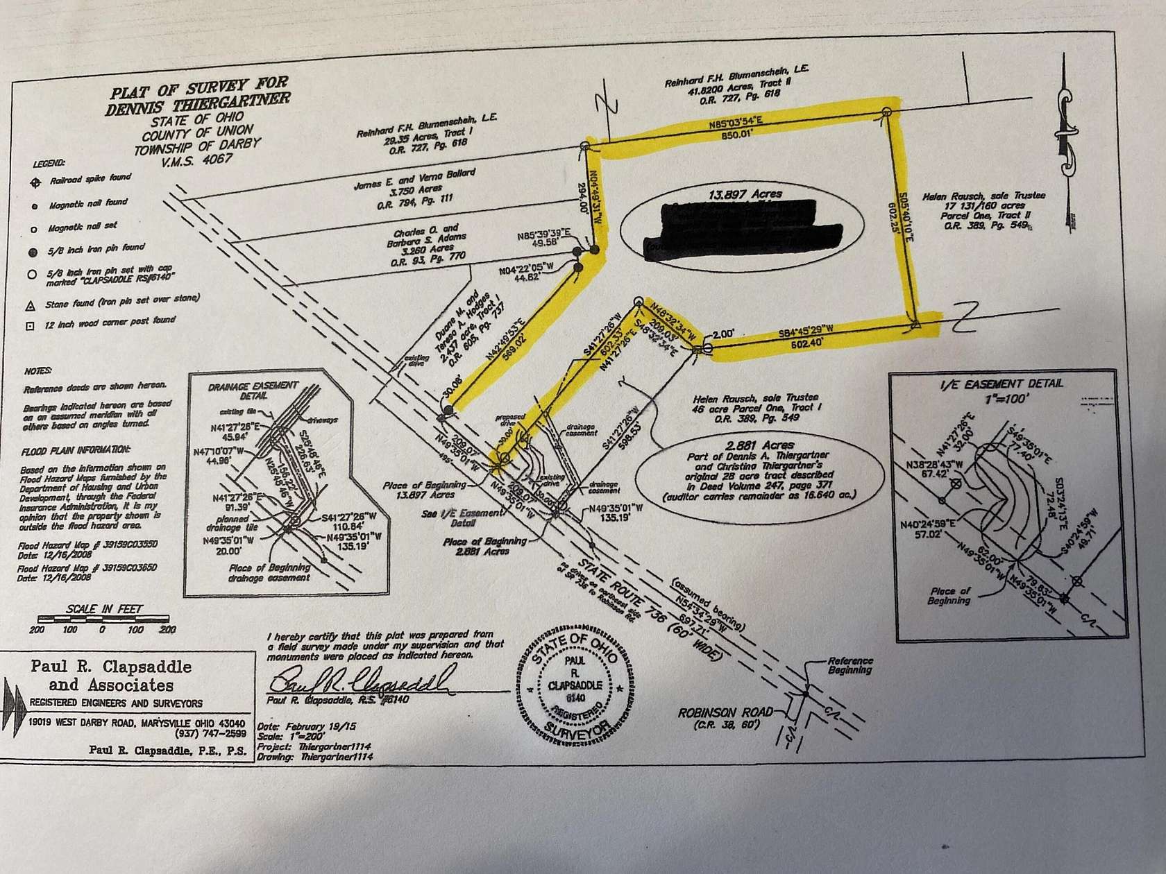 13.9 Acres of Land for Sale in Marysville, Ohio