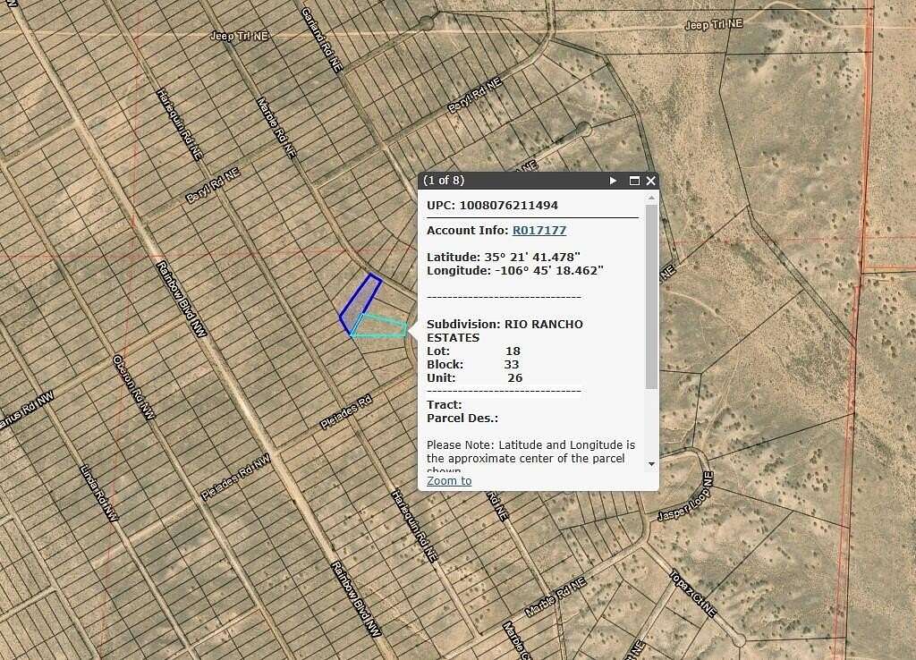 3.51 Acres of Residential Land for Sale in Rio Rancho, New Mexico