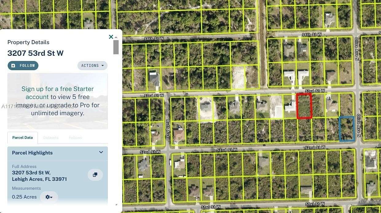 0.25 Acres of Residential Land for Sale in Lehigh Acres, Florida