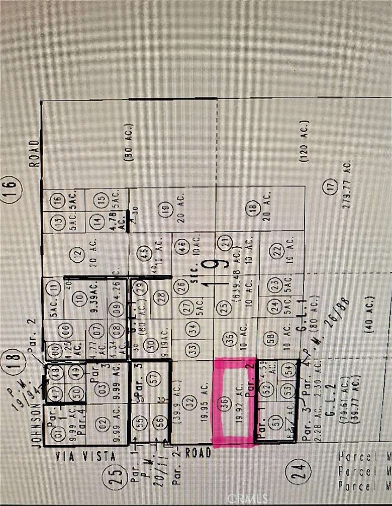 19.92 Acres of Land for Sale in Apple Valley, California