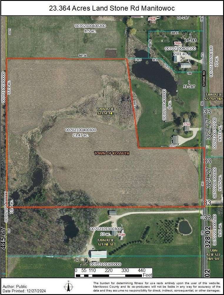 23.36 Acres of Land for Sale in Manitowoc, Wisconsin