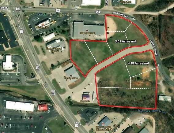 7.19 Acres of Commercial Land for Sale in West Plains, Missouri