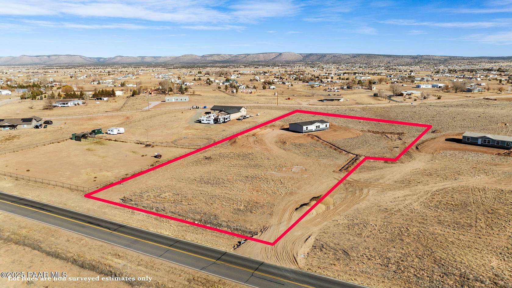 2.55 Acres of Residential Land with Home for Sale in Paulden, Arizona