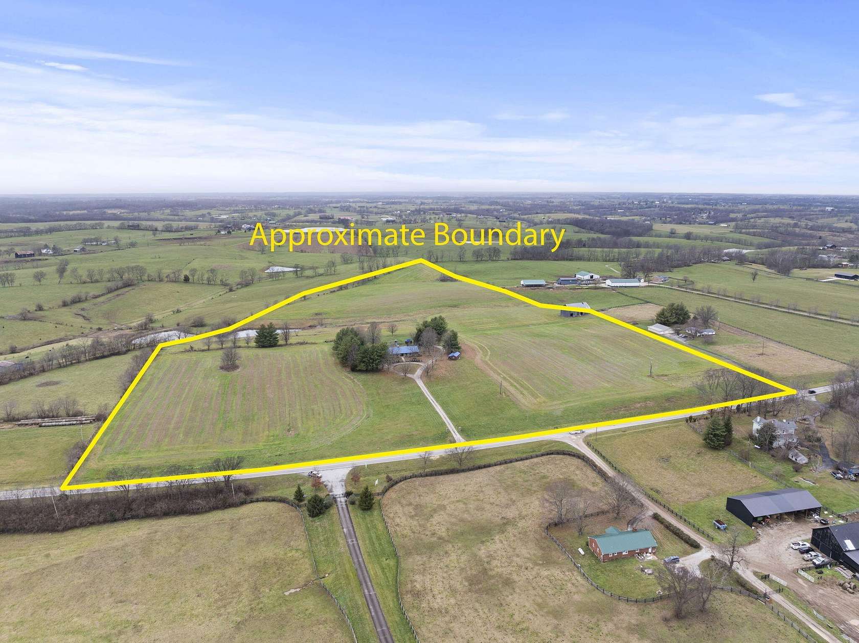 38.5 Acres of Agricultural Land with Home for Sale in Cynthiana, Kentucky