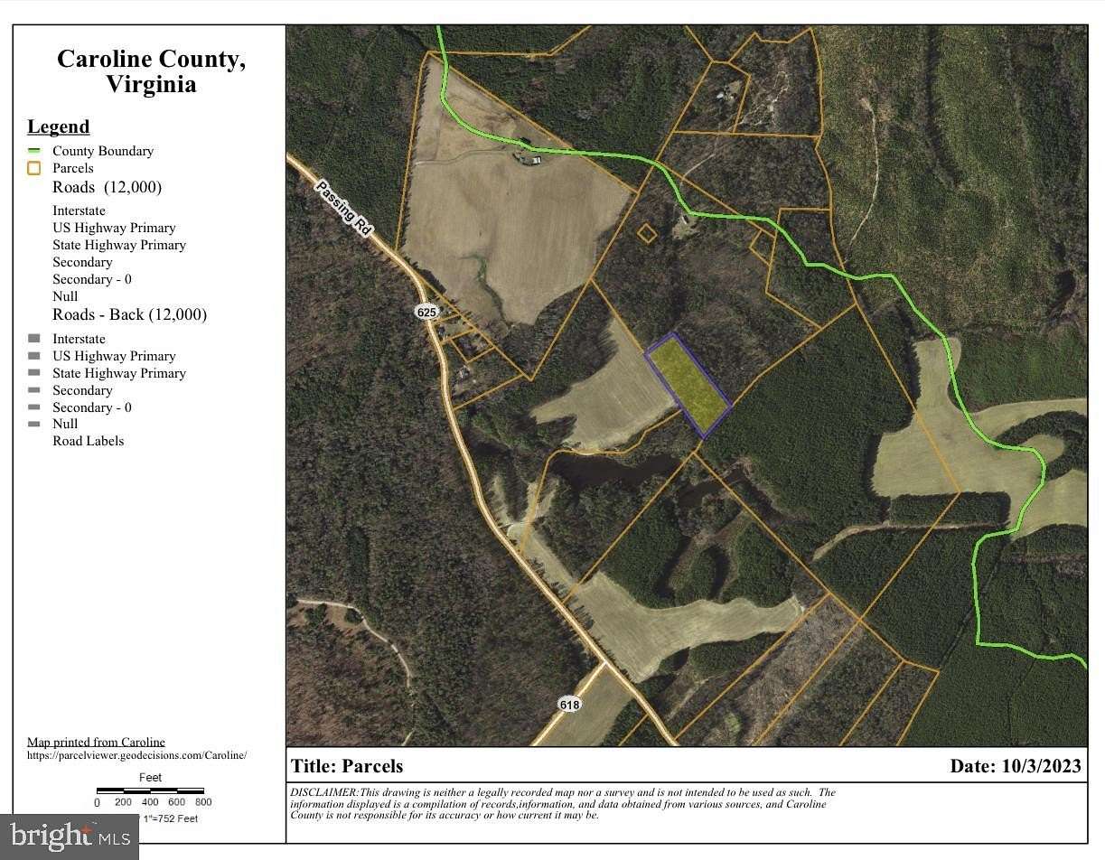 5 Acres of Residential Land for Sale in Bowling Green, Virginia