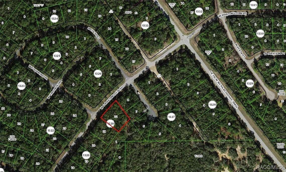 0.62 Acres of Residential Land for Sale in Citrus Springs, Florida