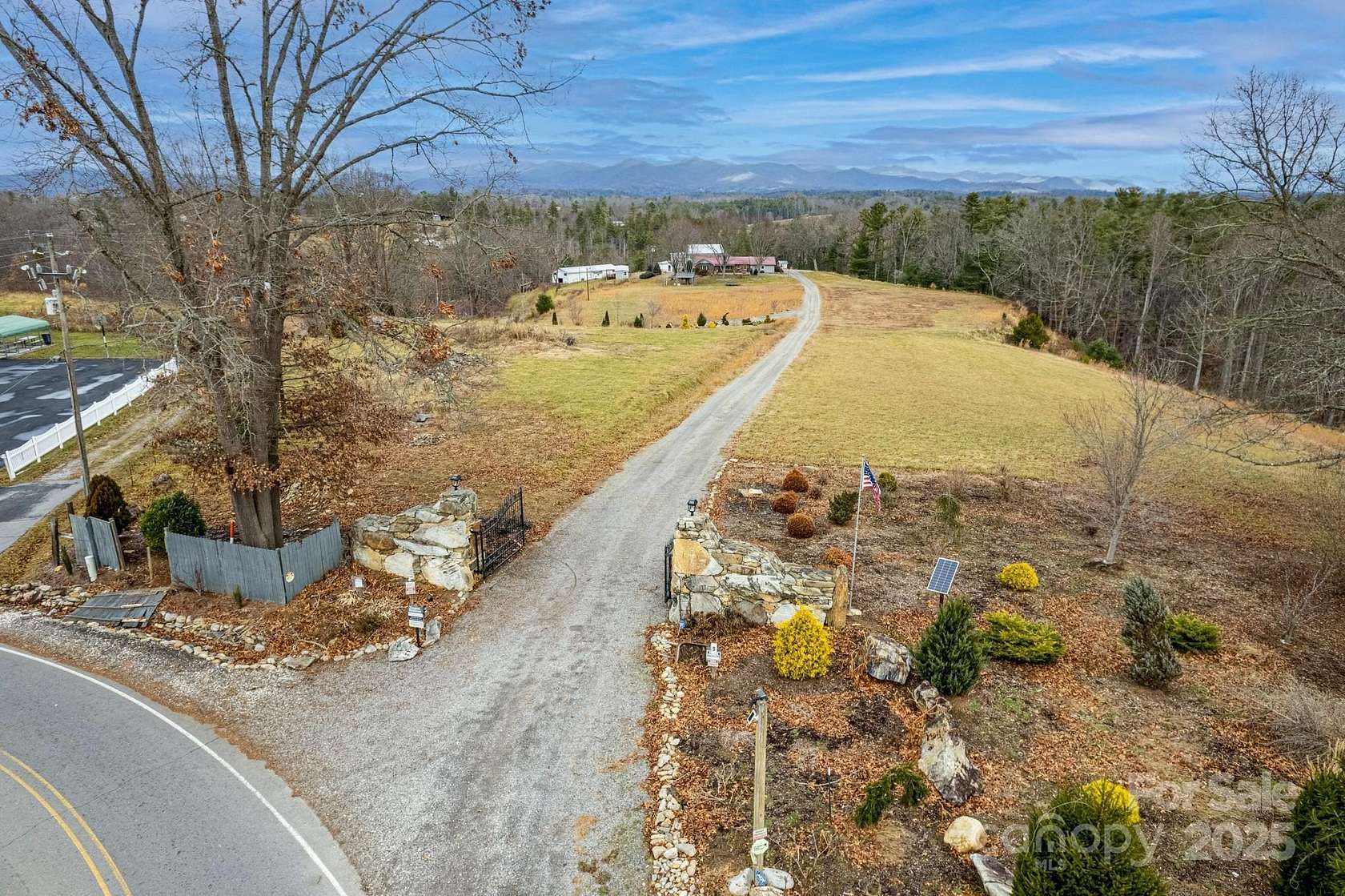 18.13 Acres of Land with Home for Sale in Weaverville, North Carolina