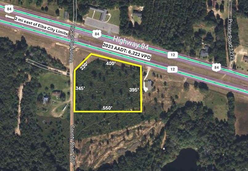 5.5 Acres of Commercial Land for Sale in Elba, Alabama