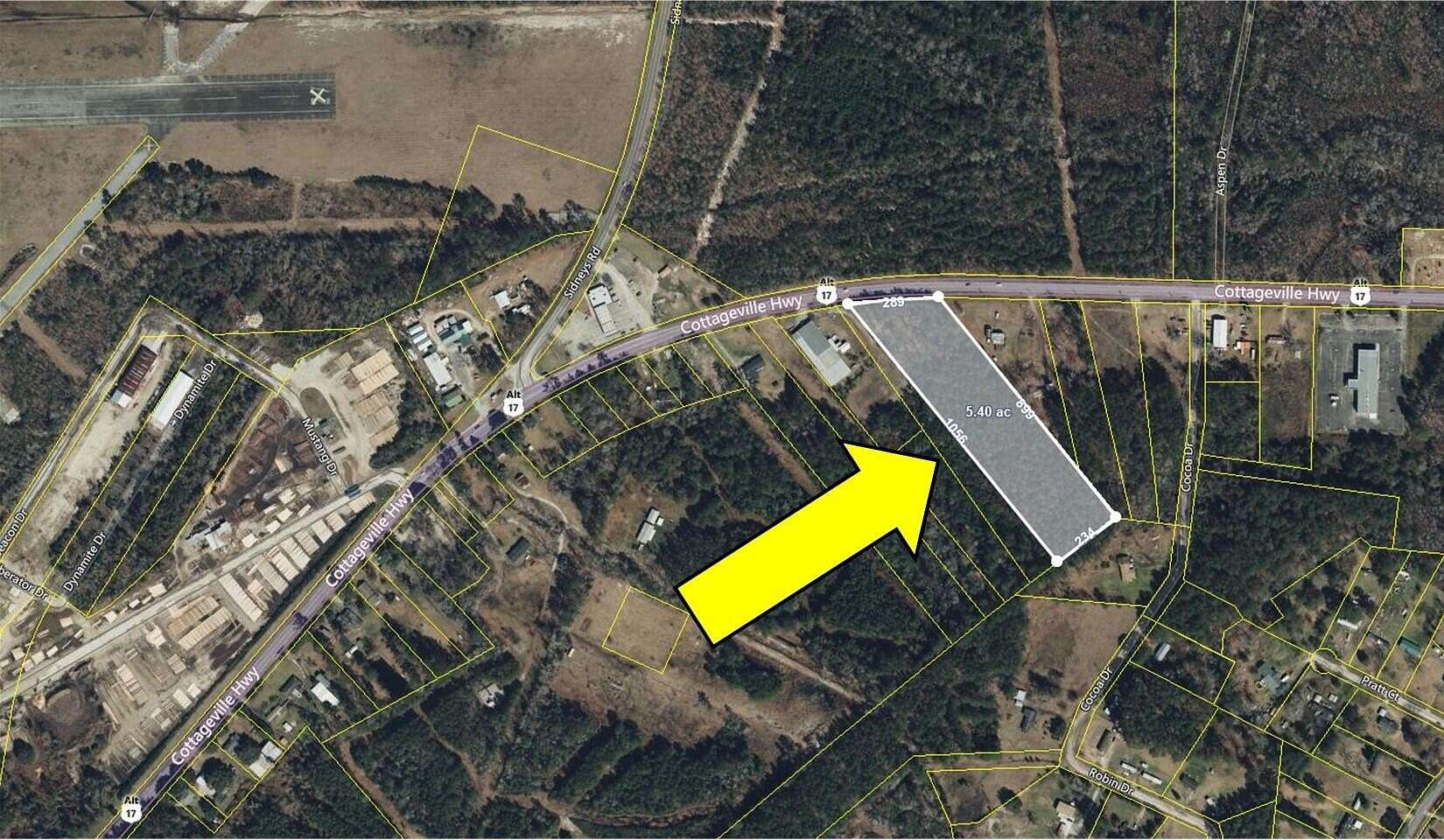 5.1 Acres of Agricultural Land for Sale in Walterboro, South Carolina