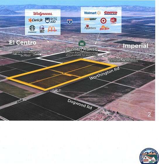 316 Acres of Land for Sale in Imperial, California