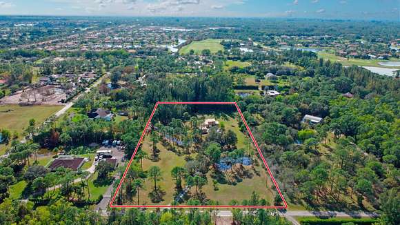 5 Acres of Residential Land with Home for Sale in Palm Beach Gardens, Florida