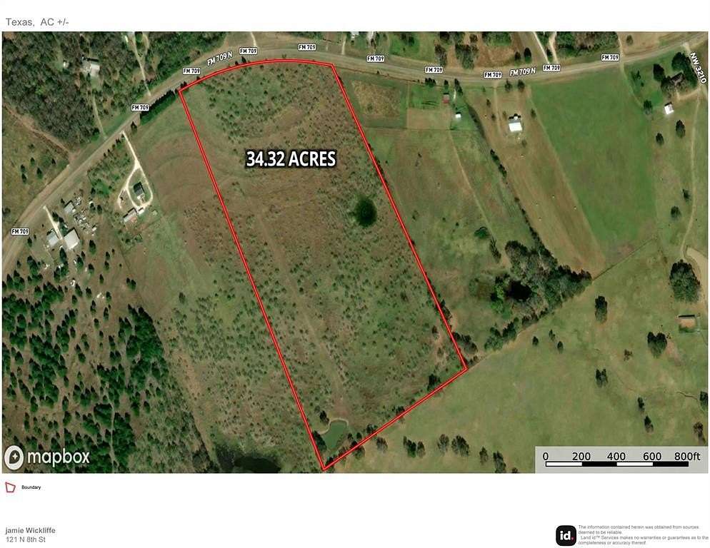 34.322 Acres of Land for Sale in Dawson, Texas