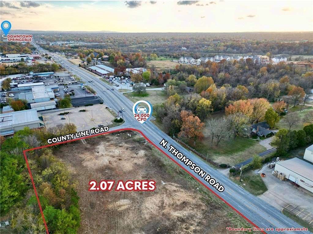 2 Acres of Commercial Land for Sale in Springdale, Arkansas