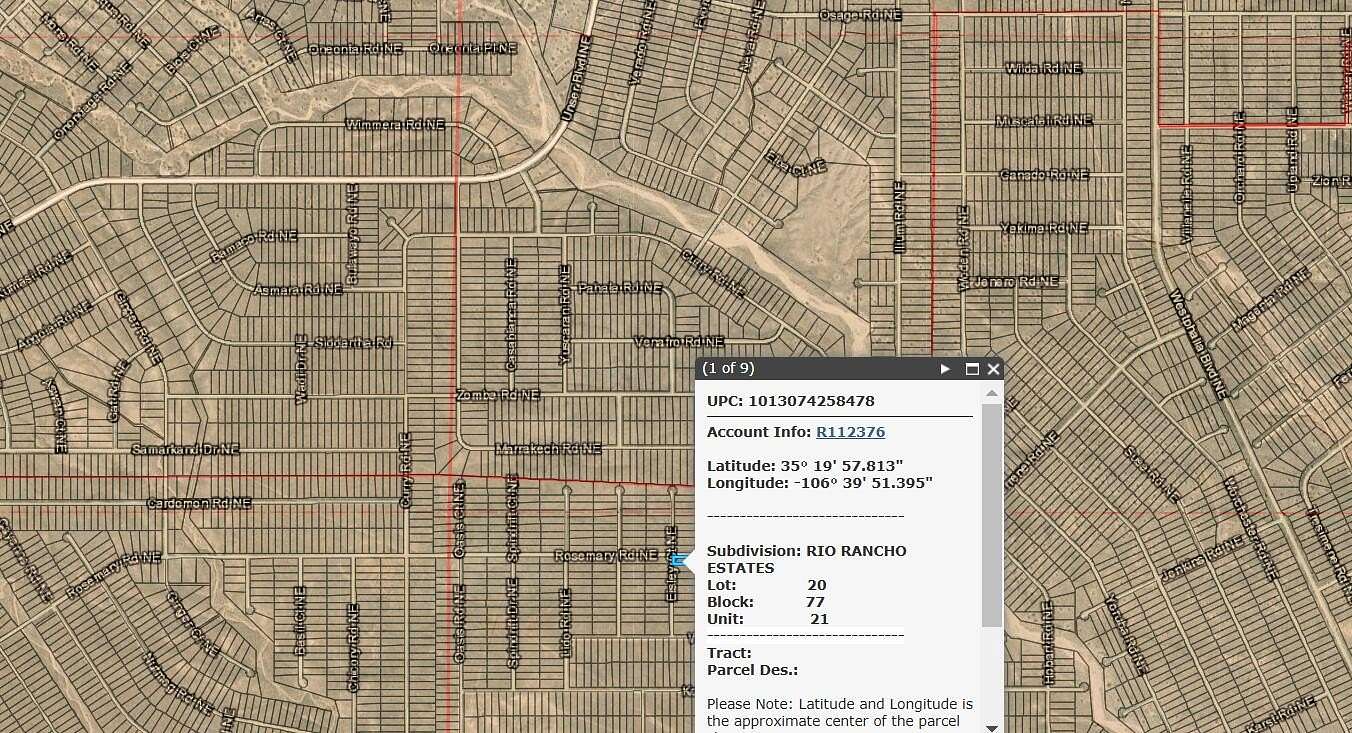 0.5 Acres of Land for Sale in Rio Rancho, New Mexico