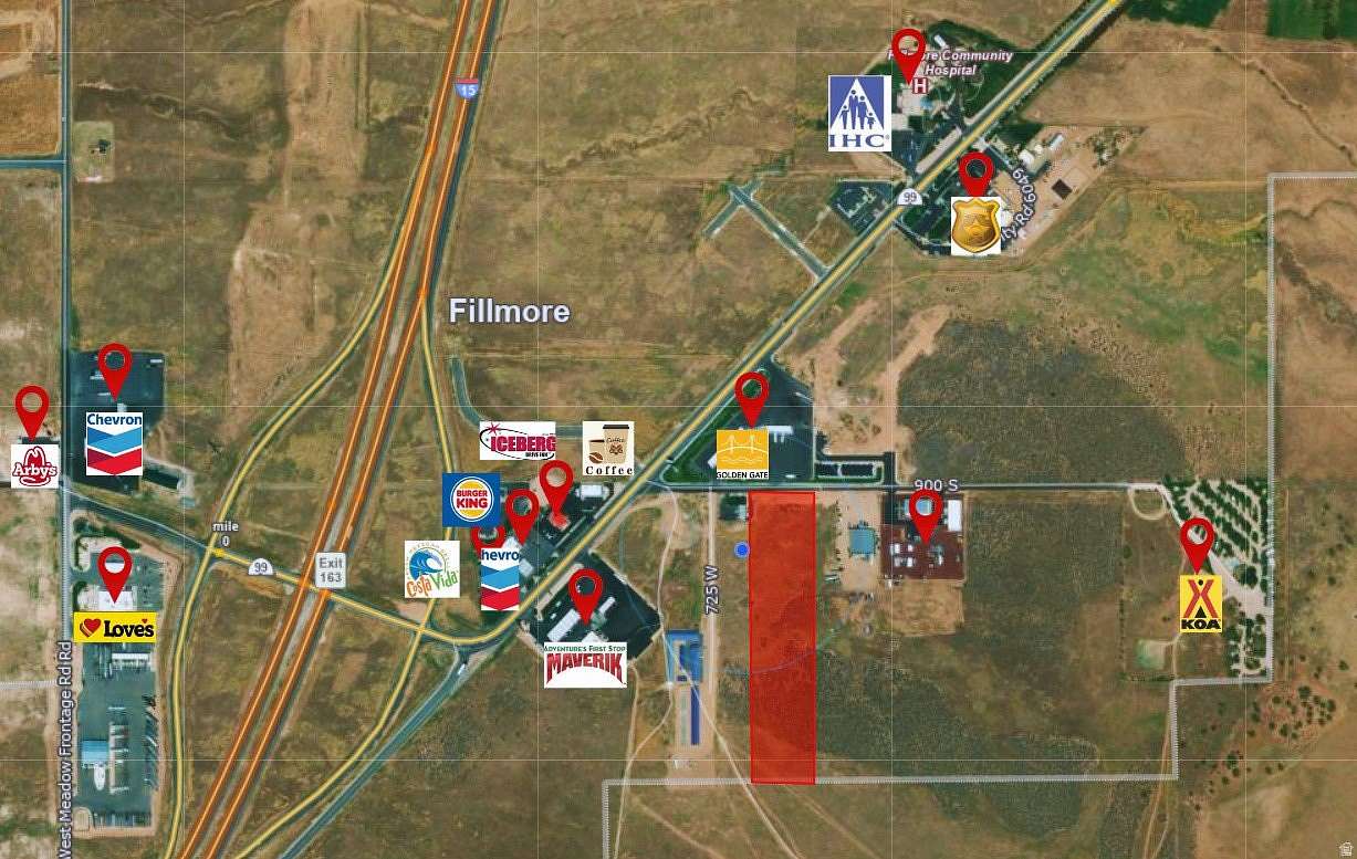 8.35 Acres of Commercial Land for Sale in Fillmore, Utah
