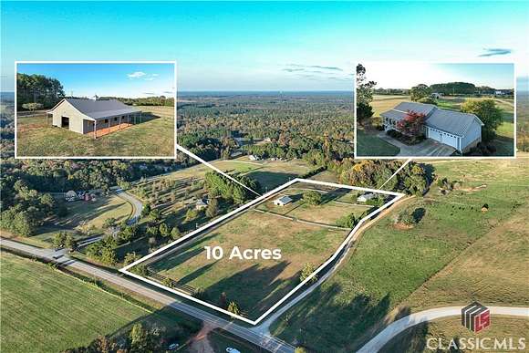 10 Acres of Land with Home for Sale in Colbert, Georgia