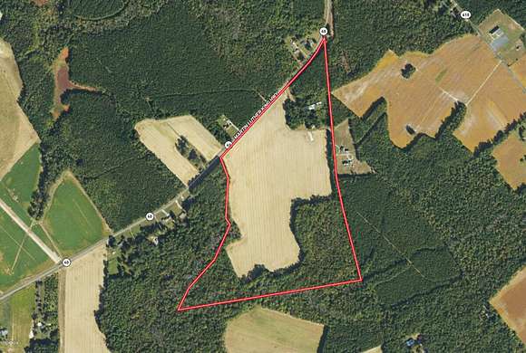 77 Acres of Recreational Land & Farm for Sale in Waverly, Virginia