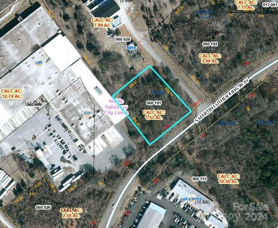 1.53 Acres of Commercial Land for Sale in Salisbury, North Carolina