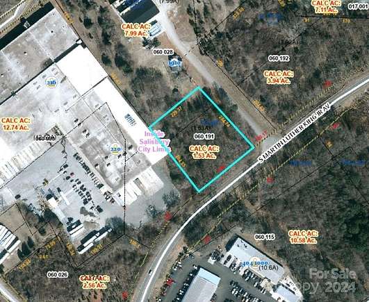 1.53 Acres of Commercial Land for Sale in Salisbury, North Carolina