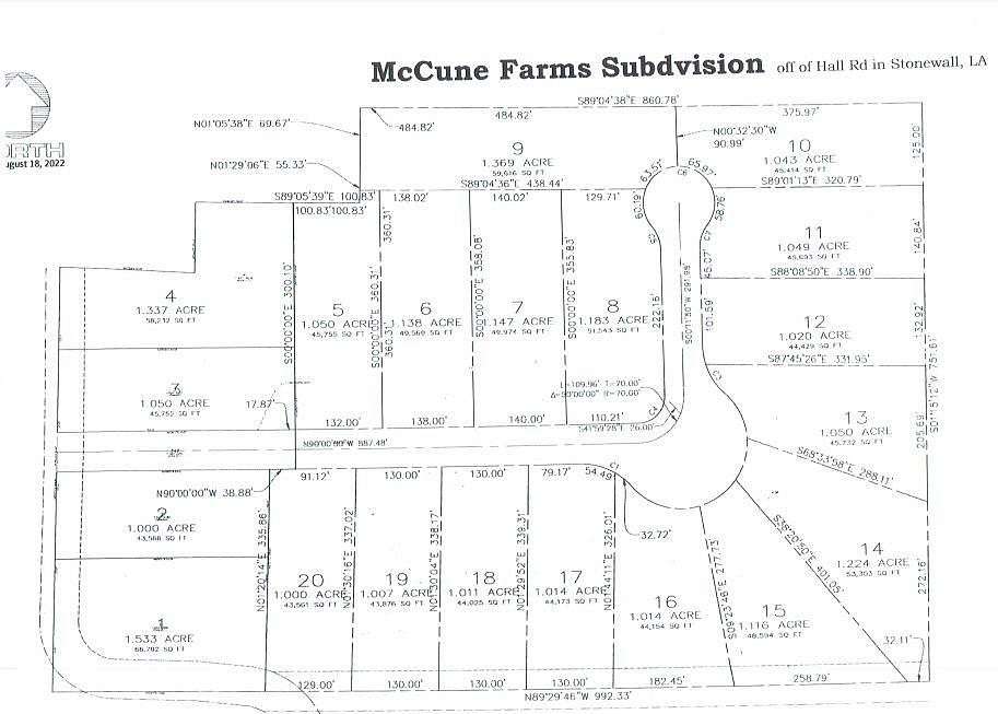 1.224 Acres of Residential Land for Sale in Stonewall, Louisiana