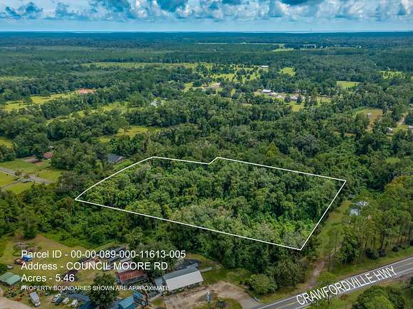 5.46 Acres of Land for Sale in Crawfordville, Florida