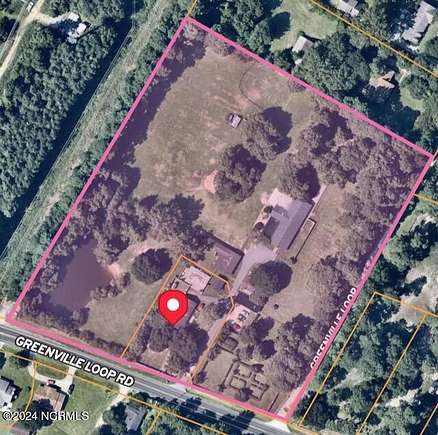 7.56 Acres of Land with Home for Sale in Wilmington, North Carolina