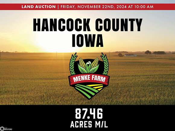 Land for Auction in Garner, Iowa