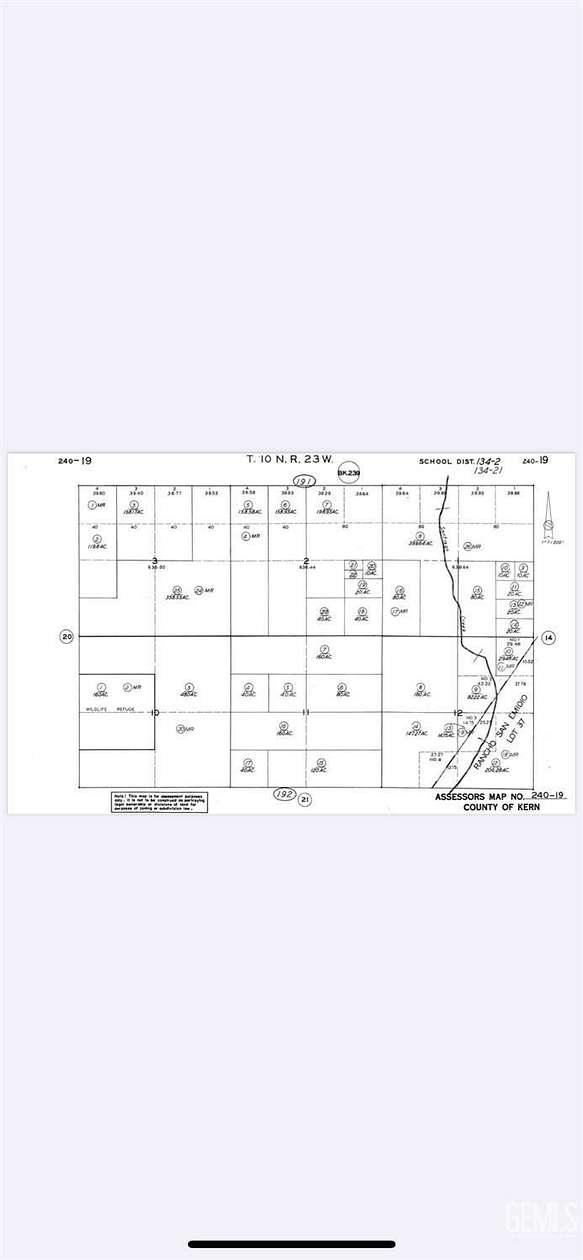 40 Acres of Land for Sale in Maricopa, California