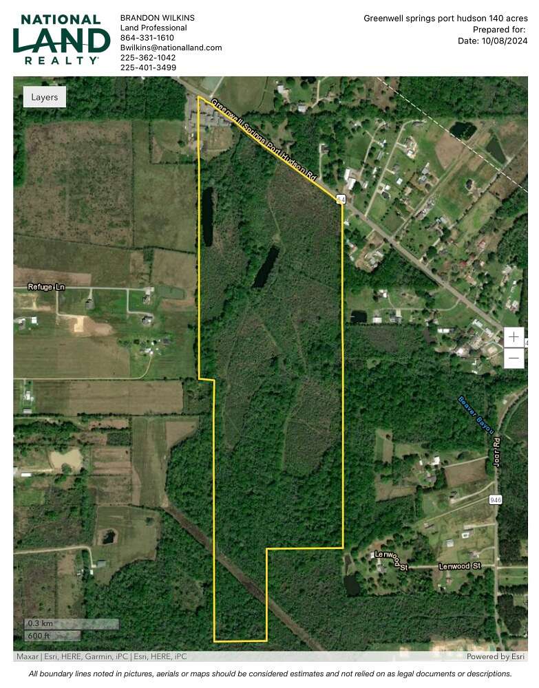 139 Acres of Land for Sale in Zachary, Louisiana