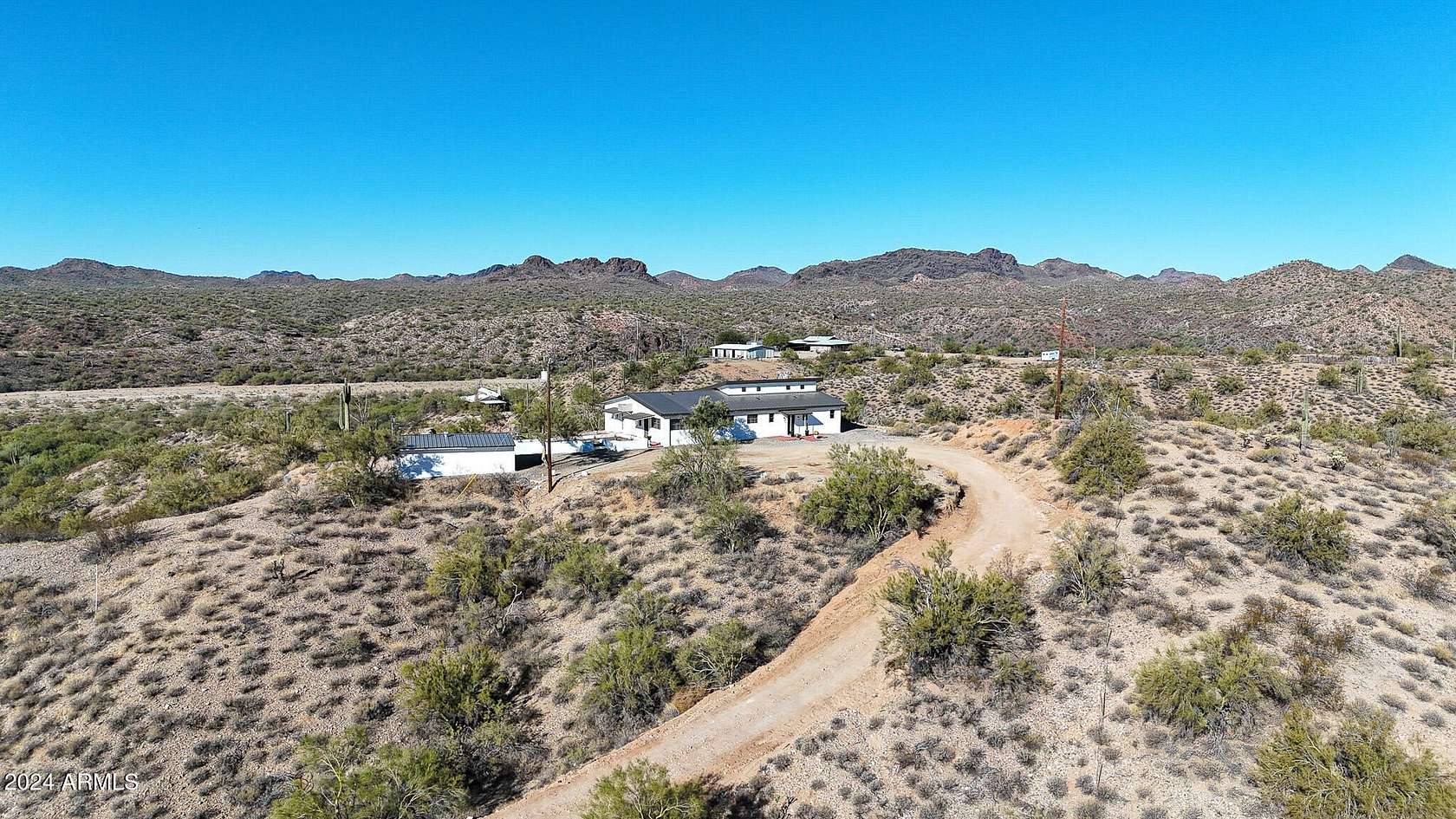 10 Acres of Residential Land with Home for Sale in Morristown, Arizona