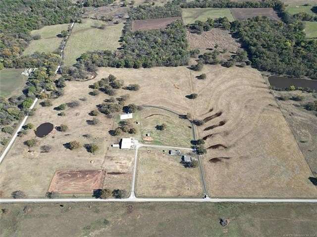 80 Acres of Agricultural Land with Home for Sale in Elmore City, Oklahoma