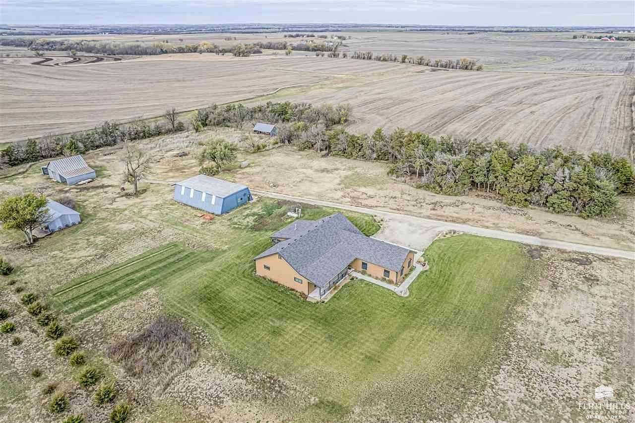 6.65 Acres of Residential Land with Home for Sale in Abilene, Kansas