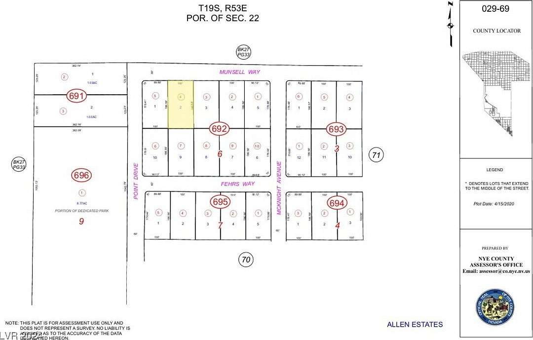 0.43 Acres of Residential Land for Sale in Pahrump, Nevada