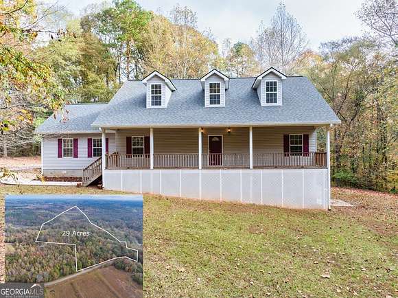 29.05 Acres of Land with Home for Sale in Maysville, Georgia