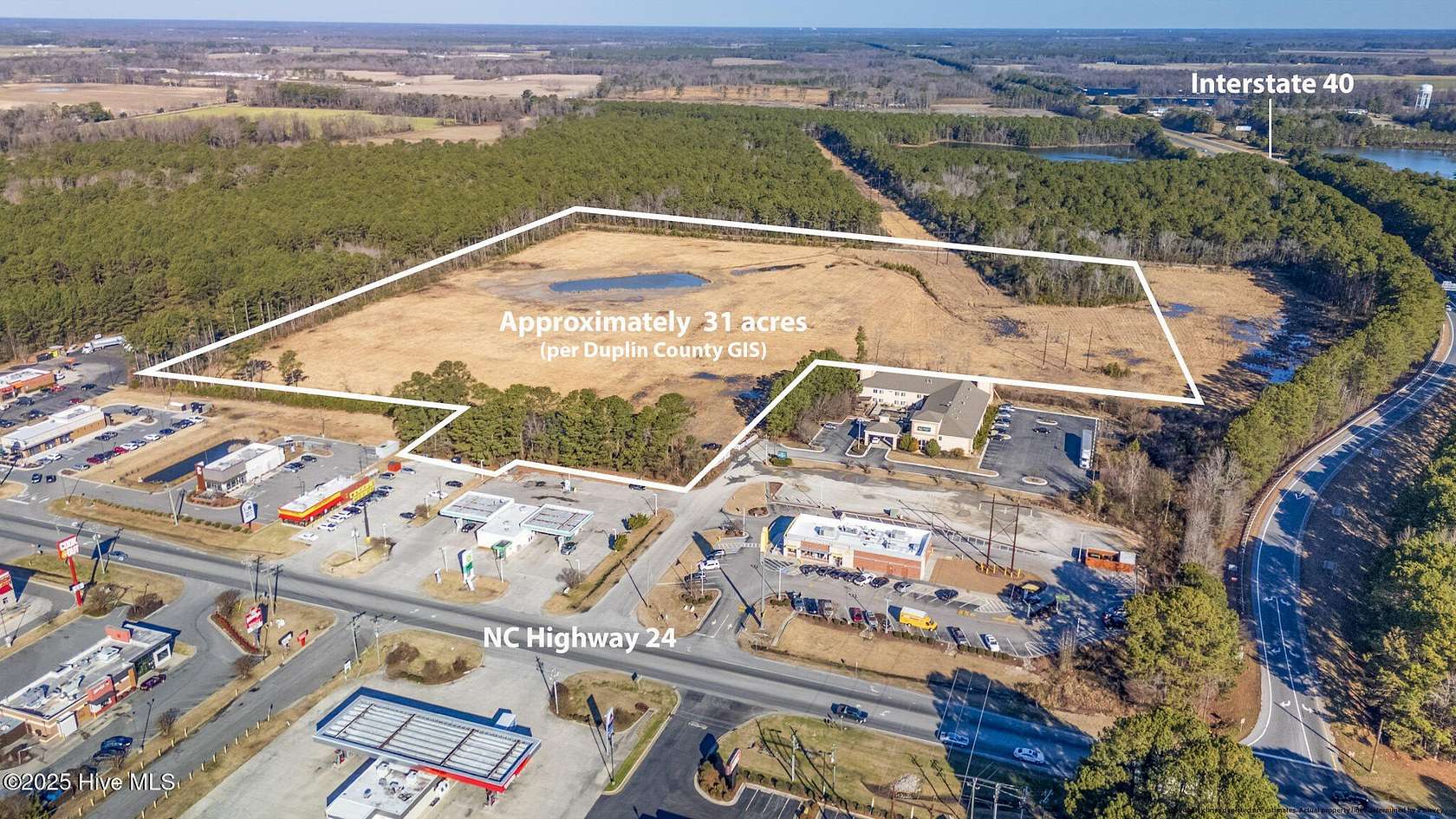 31.4 Acres of Commercial Land for Sale in Warsaw, North Carolina