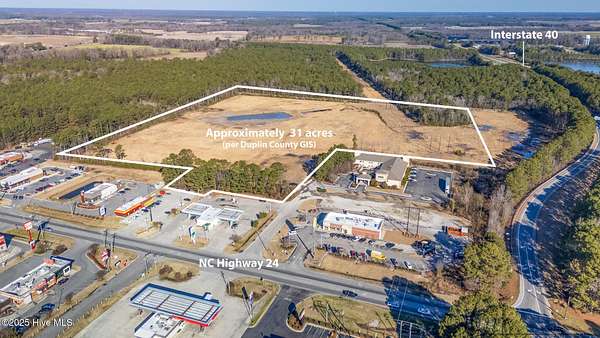 31.4 Acres of Commercial Land for Sale in Warsaw, North Carolina