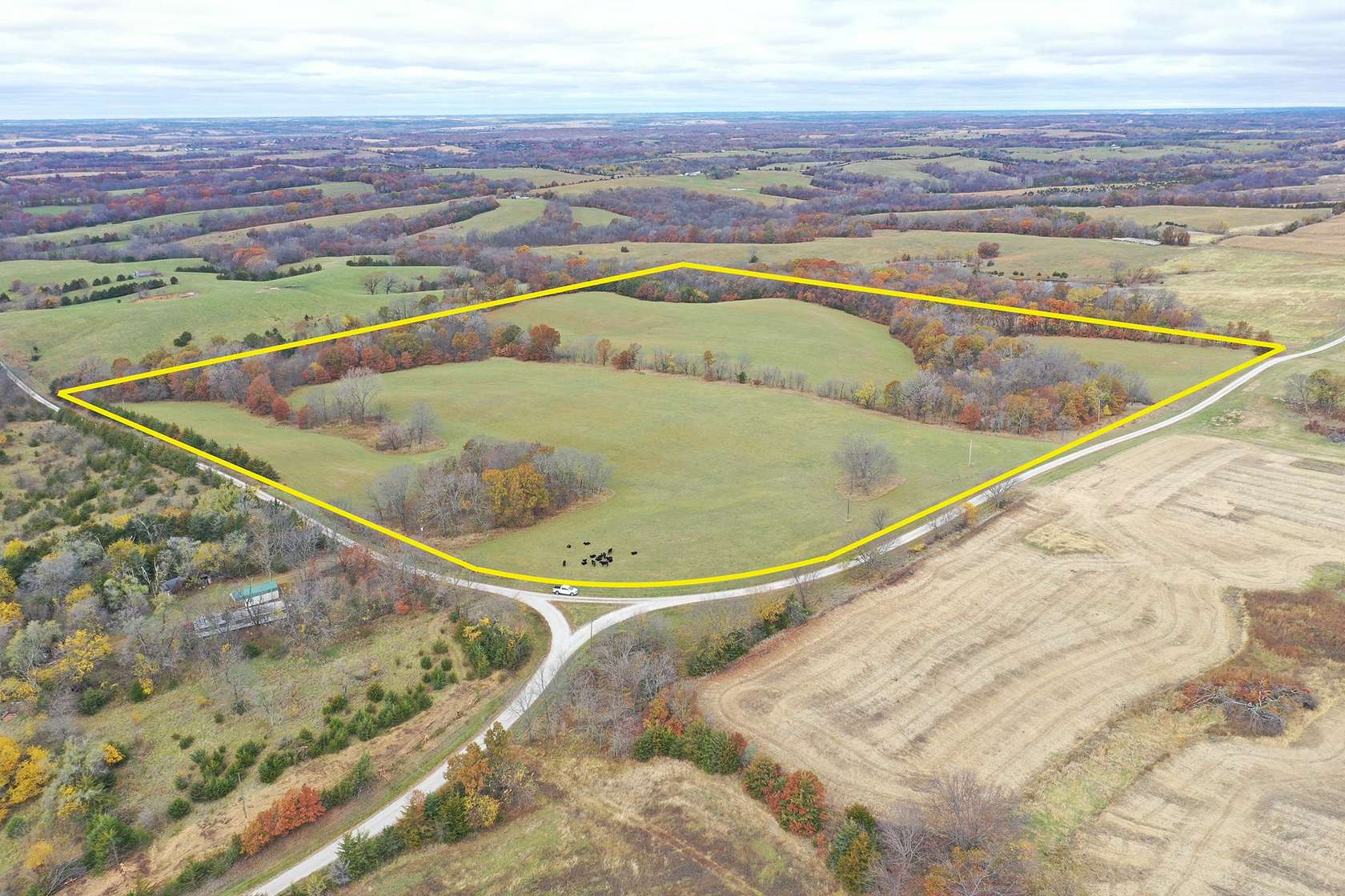 38 Acres of Recreational Land & Farm for Sale in Cainsville, Missouri