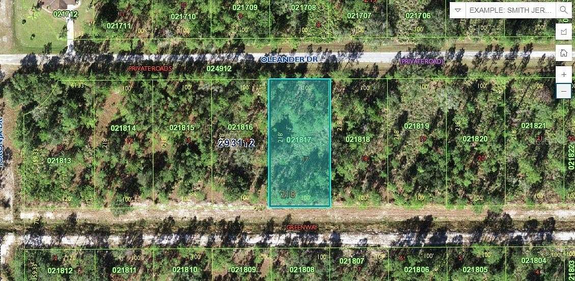 0.5 Acres of Land for Sale in Indian Lake Estates, Florida