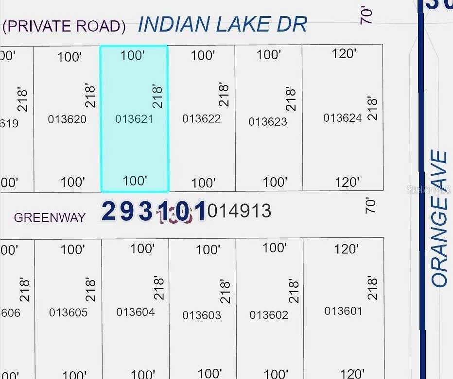 0.5 Acres of Residential Land for Sale in Indian Lake Estates, Florida