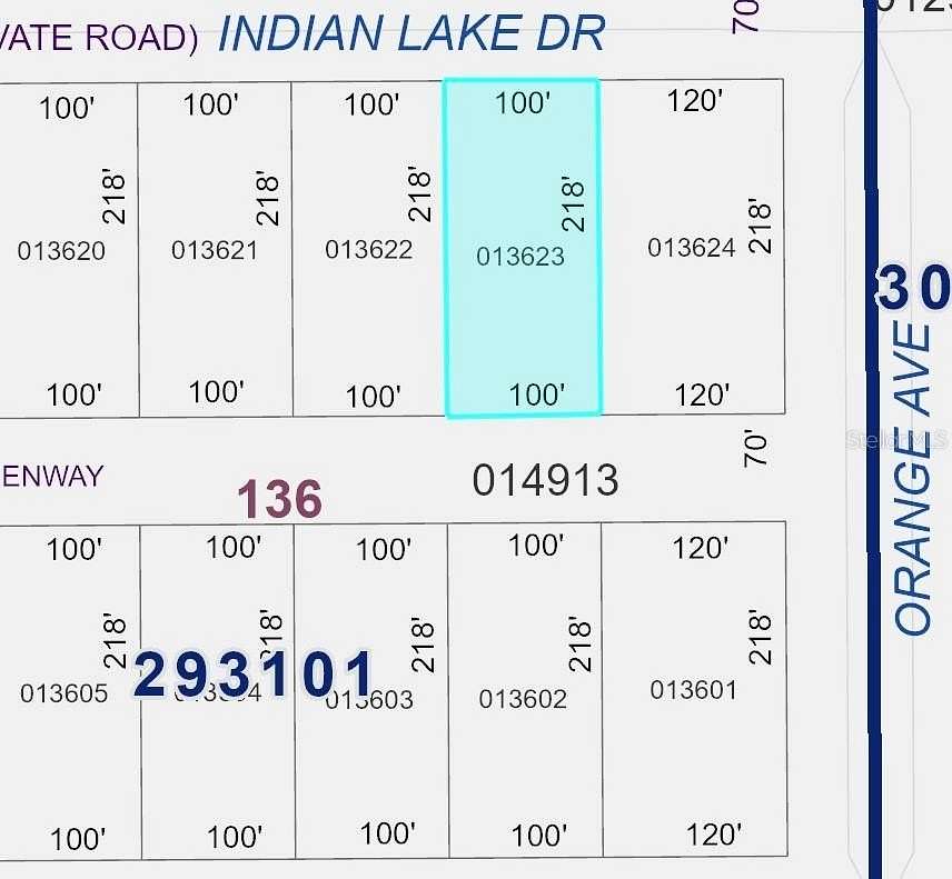 0.5 Acres of Residential Land for Sale in Indian Lake Estates, Florida