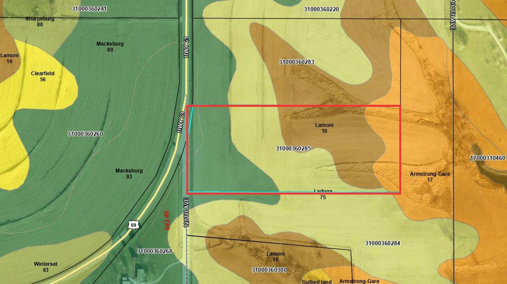 10.03 Acres of Land for Sale in Indianola, Iowa